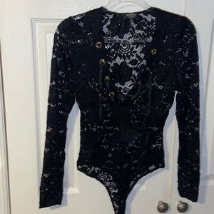 Black lace bodysuit🖤
